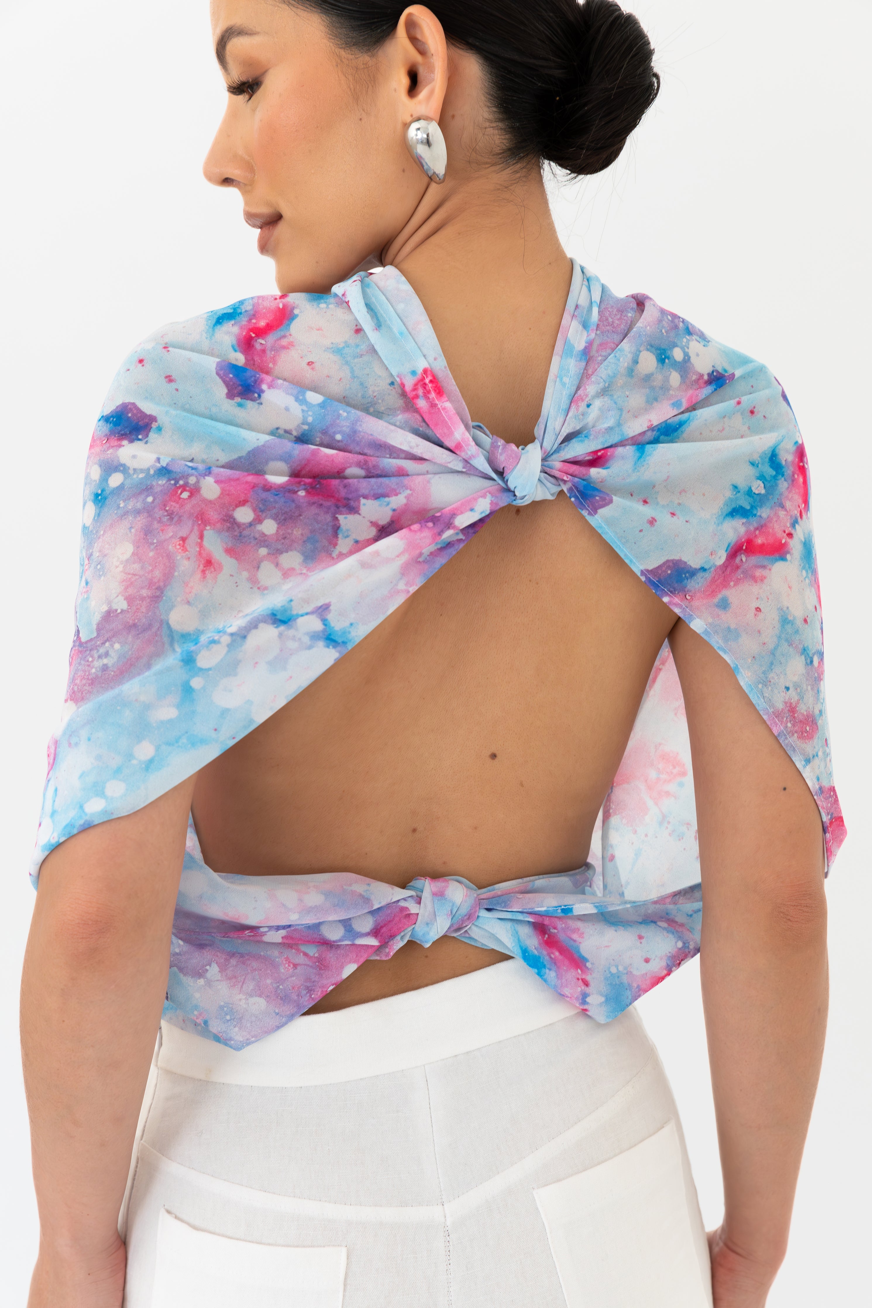 Aqua Dreamscape Scarf (Rectangle)